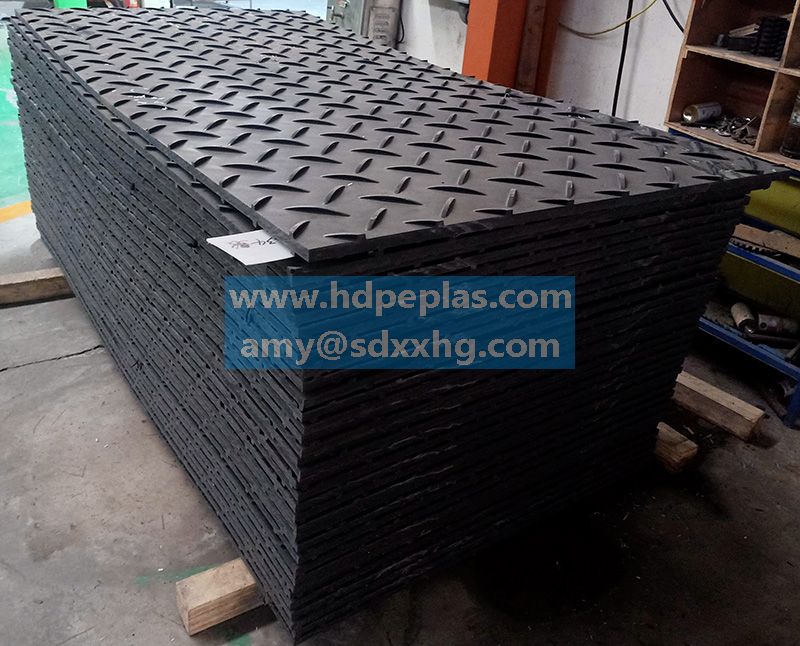 Black High-Density UV resistant Polyethylene (HDPE) -industrial recycled plastic
