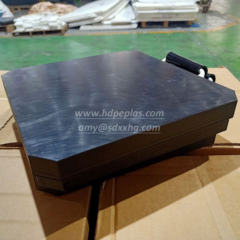 heavy loading trailer stabilizer jack uhmwpe crane foot outrigger pad