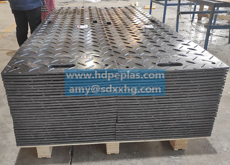 HDPE access mats and temporary roadways ground protection system
