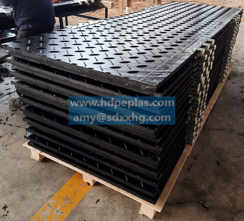 UV protection plastic HDPE/UHMWPE Ground Mats for Heavy Equipment/Light Duty Road Mats