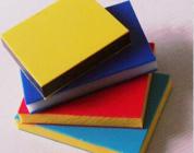 Sandwich colored HDPE Sheets with three different color