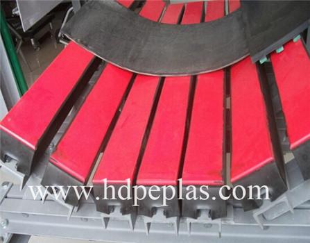 Impact bed with rubber bar/UHMWPE conveyor impact bed bar