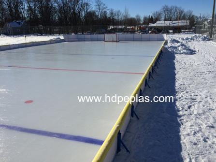 Dasher board system ice hockey barrier