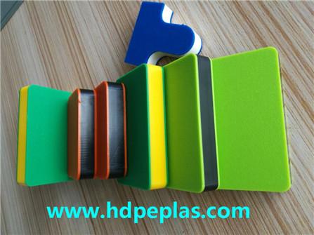 Dual color three layers HDPE texture sheet
