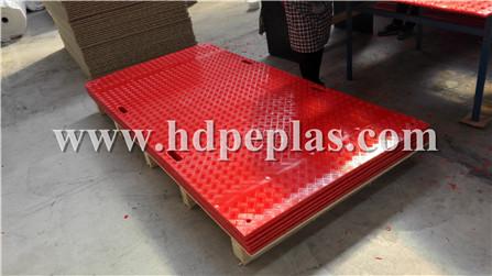 Red Ground protection mats