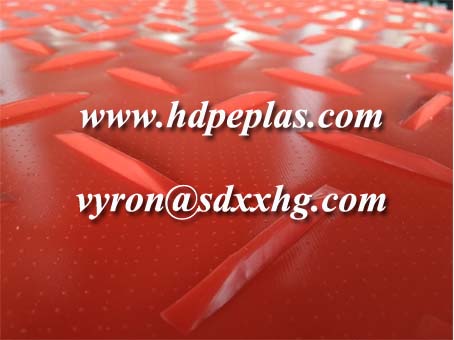 Red Color ground cover mats with customized logo